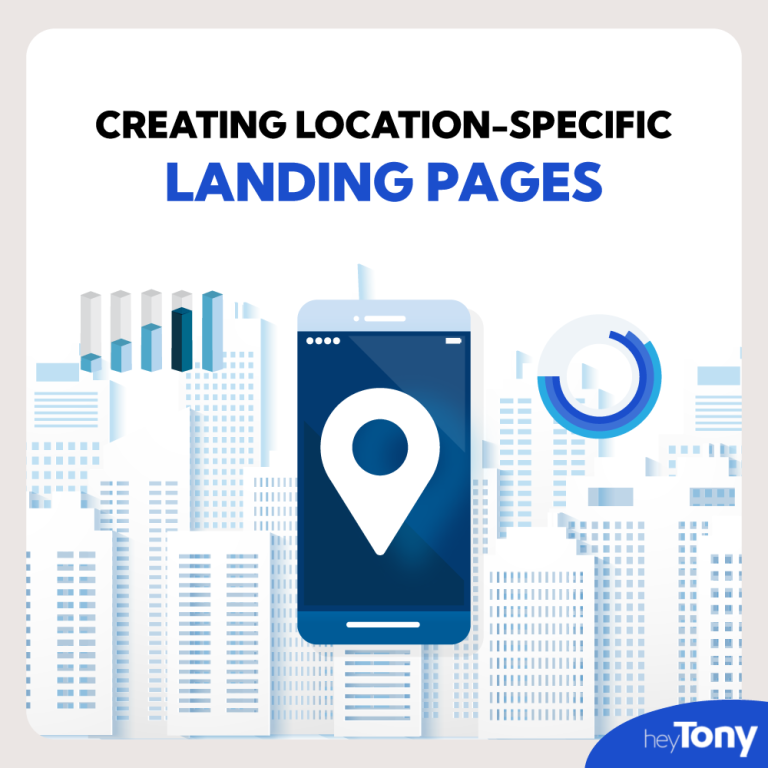 location landing page graphic