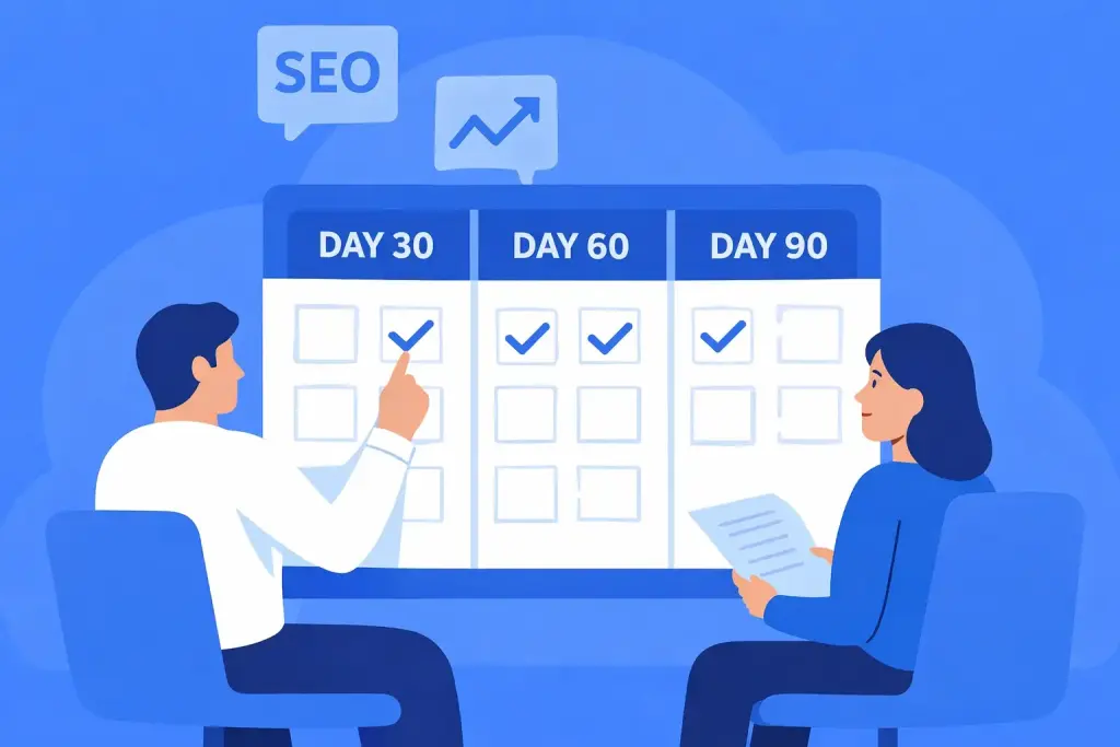 what to expect in the first 90 days of seo