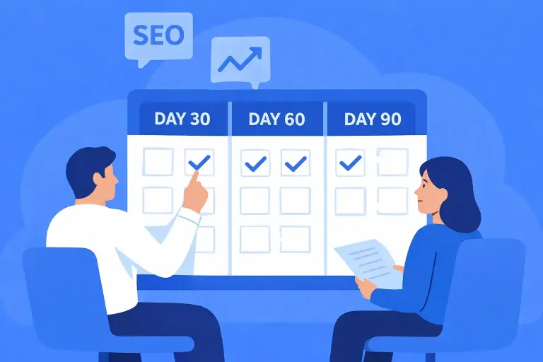 what to expect in the first 90 days of seo